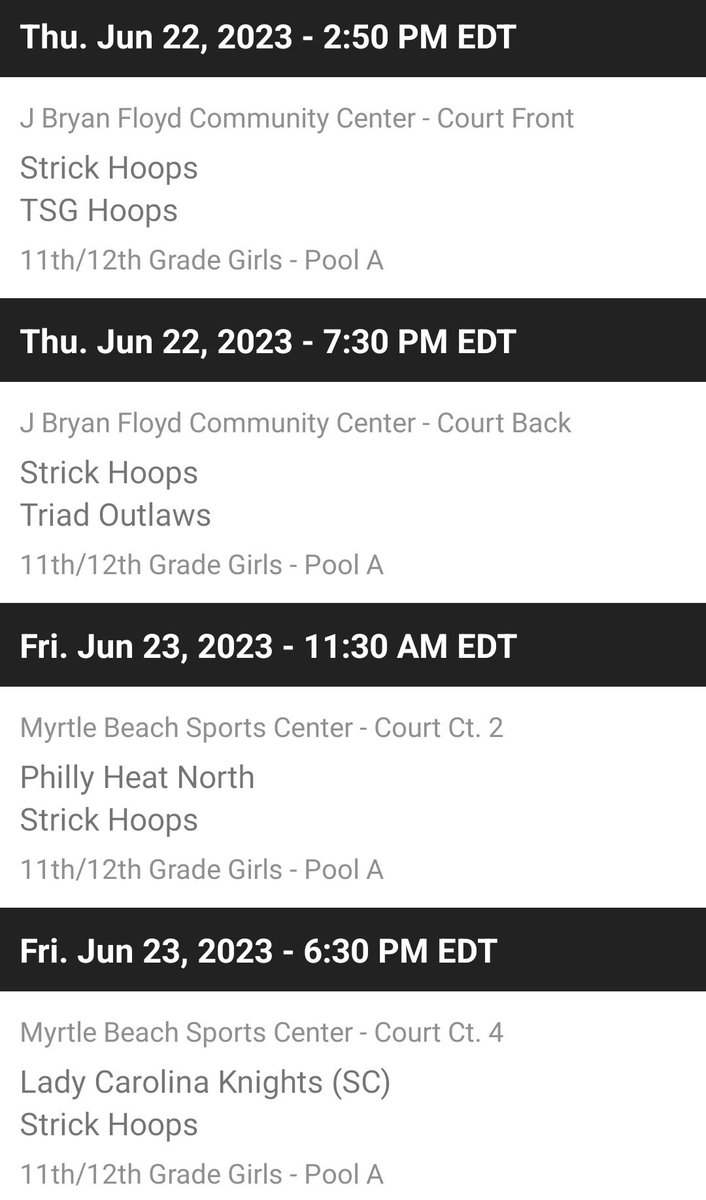 Got a group that’s headed to Myrtle Beach this week for the @playNTBA Girls National Championship🏀🏖️😎 Definitely a much better way to get in game reps for July live period, than scrimmaging in a gym not by an ocean and beach😉
#ATTACK #GetBuckets #StrickHoopsFam
