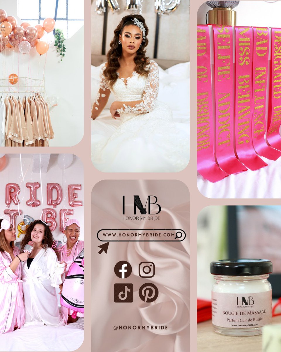 HonorMyBride's tweet photo. Rendez la mariée heureuse, ainsi que ses demoiselles d'honneur en offrant des accessoires exceptionnels 😍 #cadeauevjf #bachelorettegift
#cadeauxpersonnalises #ideecadeau #cadeaux #gift #bridebox #bridalbox #bridalgift #cadeauxmariage #weddinggift #specialgift #boxmariage #boxbri https://t.co/Xpbbbrte0F
