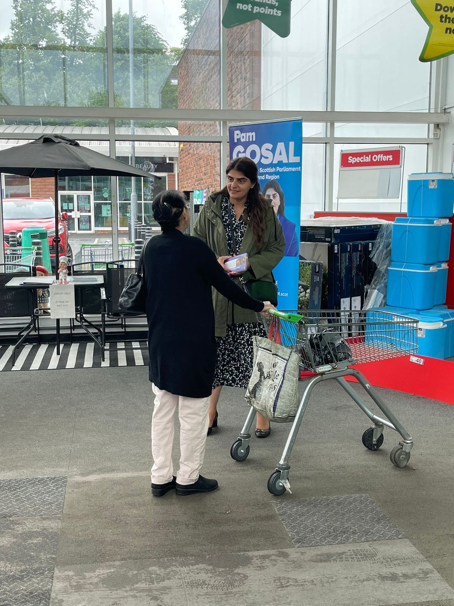 Pam Gosal MSP on Twitter "Great to be out at Asda Bearsden with my