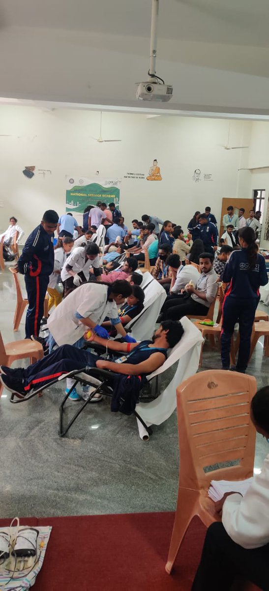 nssrdbangalore's tweet photo. Christ Academy of Advance Studies Bangalore NSS unit had organized a blood donation camp...
donated 340 blood units...
@YASMinistry @Anurag_Office @pankajsinghips @_NSSIndia https://t.co/t3b1oqLCSn