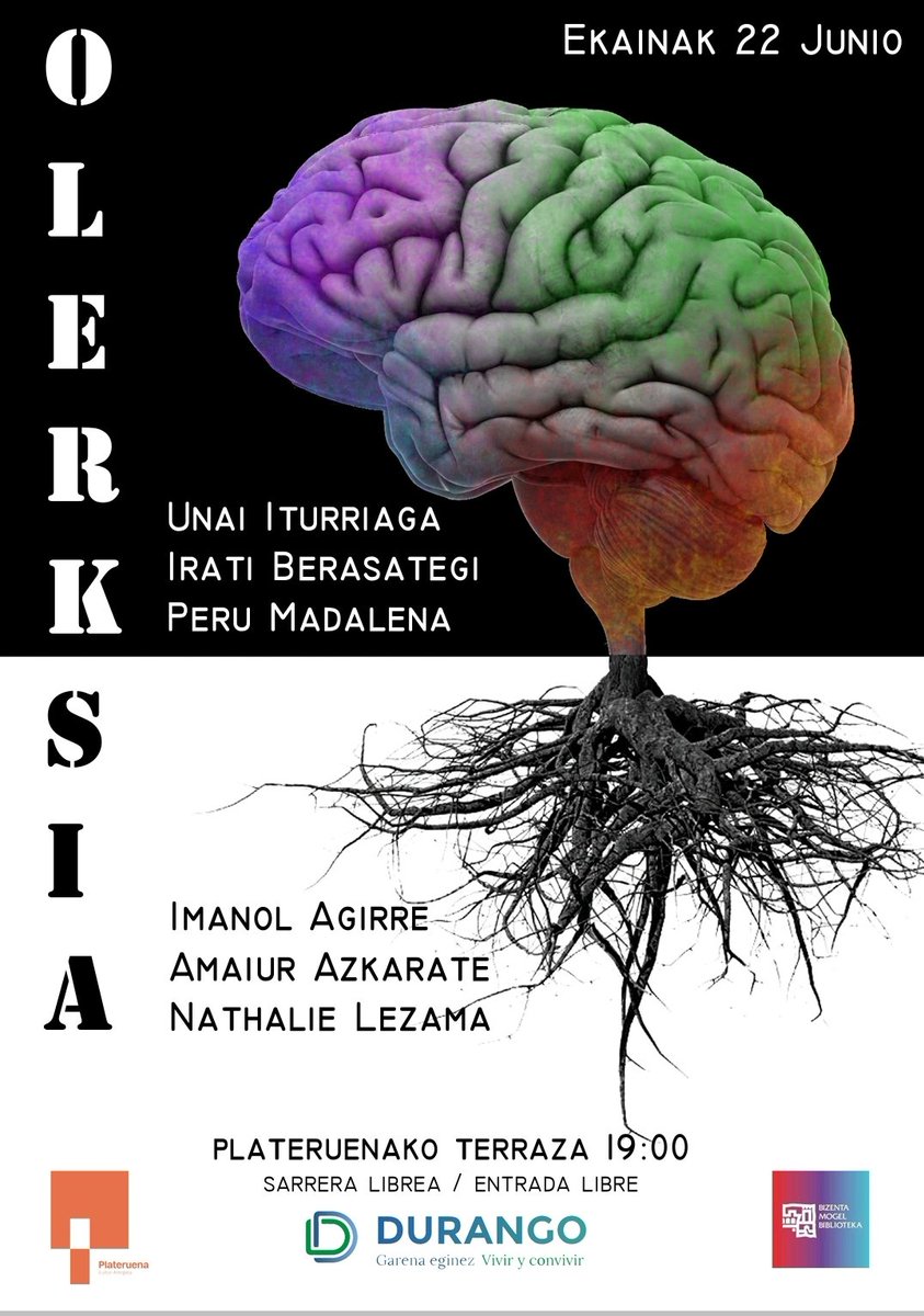 Badator Uda Giro
San Agustinekin batera antolatutako udako programa.
Lehenengo hitzordua
Osteguna. Ekainak 22, 19:00etan 
Plateruenako terrazan Olerksia
Durangaldeko letren tartea
