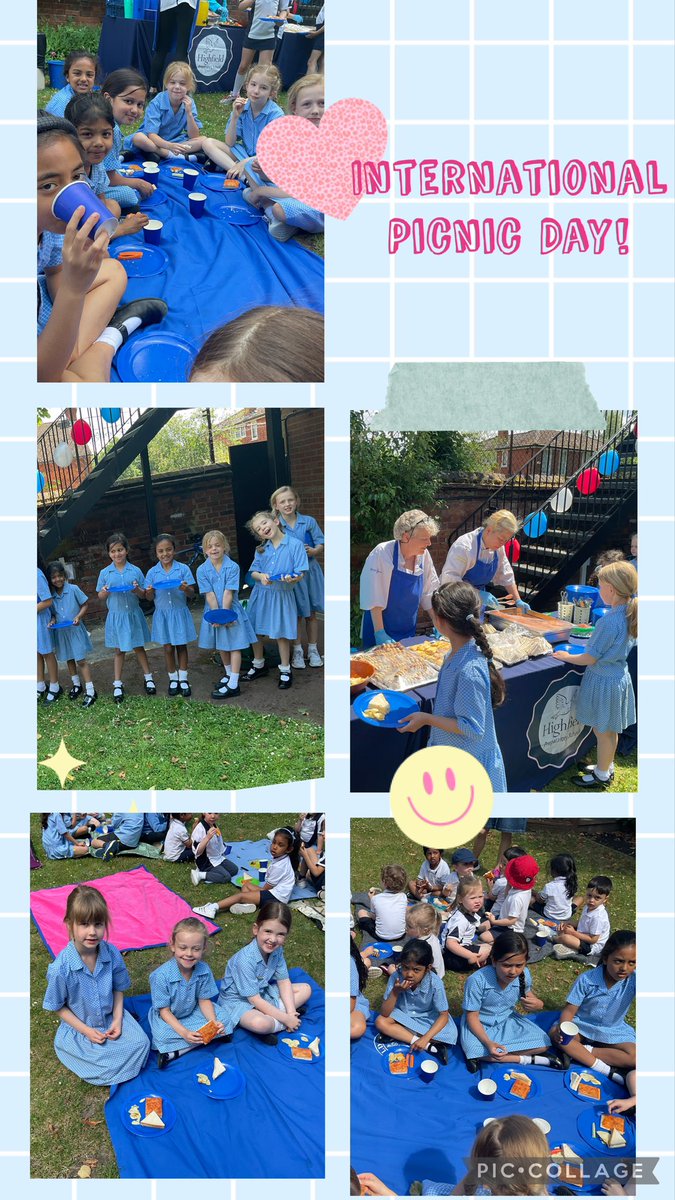 We had a wonderful time taking part in #InternationalPicnicDay!  Thank you to all the people in school who helped to organise and make it happen! #highfieldprep #healthyeating #celebration #global