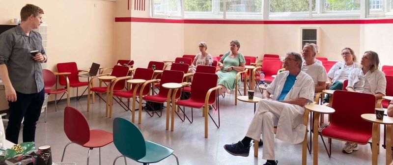 Monsenso's tweet image. Last week, we visited Bispebjerg Hospital to hold a workshop where valuable input was received from clinicians related to the development of the app and web portal for diabetic foot ulcer patients as part of the PhaseV Health Studies.

#PhaseV #HCPperspectives #innovationproject