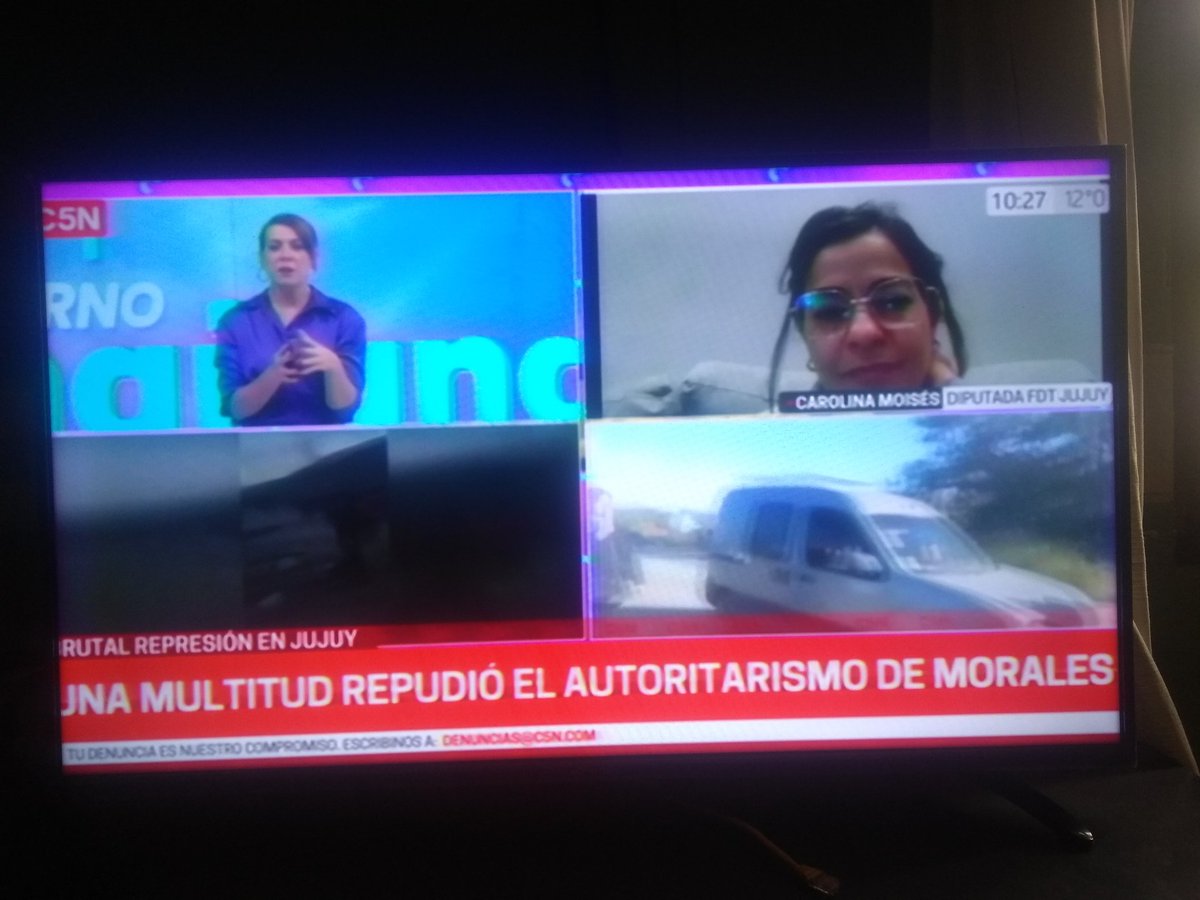 Ahí tiene. A otro personaje q fogonean en Jujuy 
Carolina moised q está d madrina d los gremios 
Y carpa para q hagan desmanes y cortes en todo Jujuy
