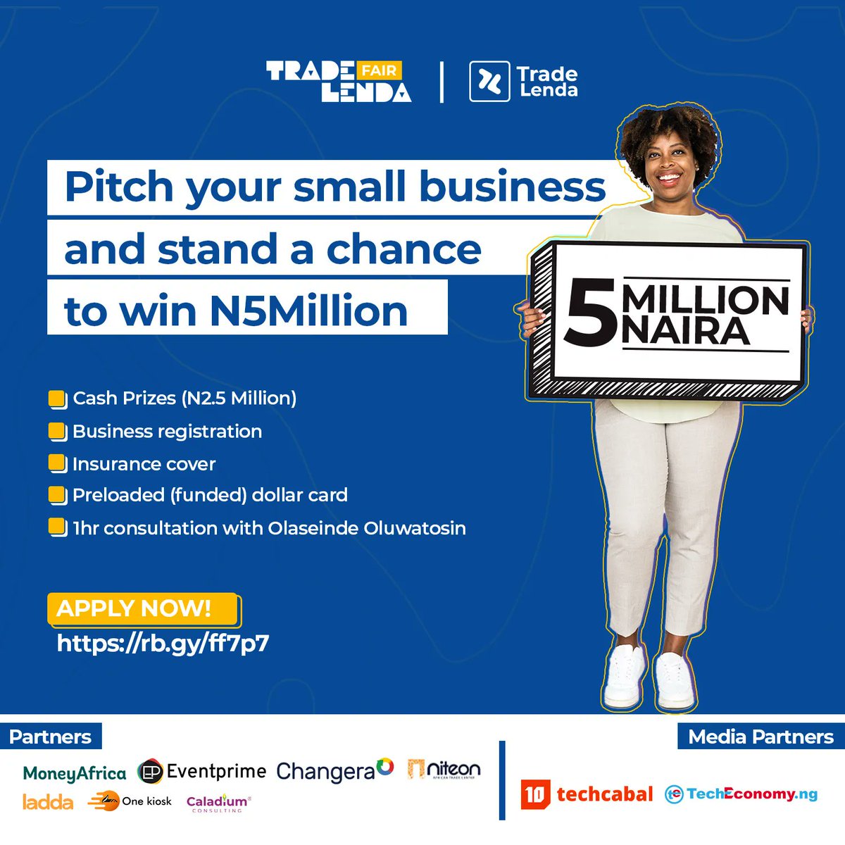 Hello, small business owners!

Ready to grow your business? Make the most of this opportunity!

#tradelenda #TradeLendaFair2023 #business #opportunity #smallbusiness #businessowners #PitchYourSmallBusiness #TradeLendaFair #SmallBusinessGrowth #Entrepreneurship #BusinessPitch