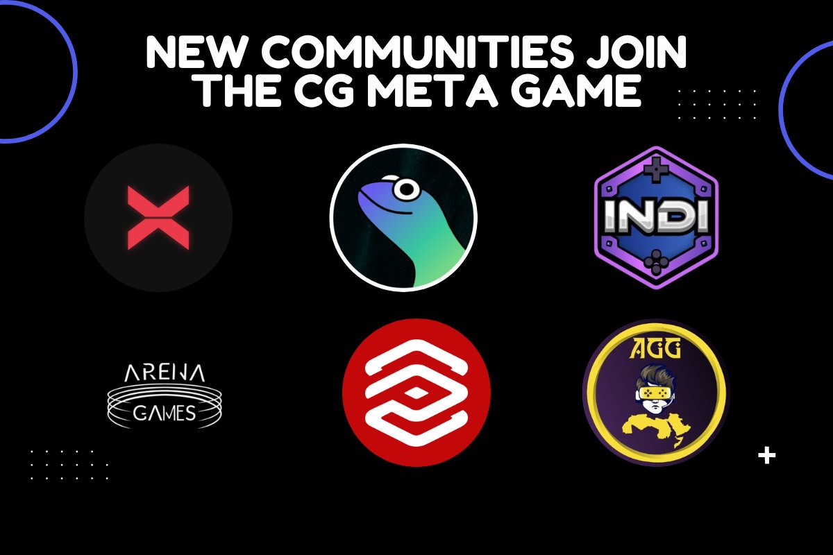 Jeremie (@jeremiecg) on Twitter photo Going live today for the launch of the CG Meta Game with our free mint. We would like to announce 6 new communities that will participate!
This is added to the 50+ communities already announced.
<a href="/xborg_official/">XBorg</a> <a href="/ethlizards/">Ethlizards (Lizard Labs)</a> <a href="/IndiGG_DAO/">IndiGG</a> <a href="/Polemos_io/">Polemos</a> <a href="/ar_gaming_guild/">Arabian Gaming Guild</a> <a href="/Arenaweb3/">ArenaVS</a> Going live today for the launch of the CG Meta Game with our free mint. We would like to announce 6 new communities that will participate!
This is added to the 50+ communities already announced.
<a href="/xborg_official/">XBorg</a> <a href="/ethlizards/">Ethlizards (Lizard Labs)</a> <a href="/IndiGG_DAO/">IndiGG</a> <a href="/Polemos_io/">Polemos</a> <a href="/ar_gaming_guild/">Arabian Gaming Guild</a> <a href="/Arenaweb3/">ArenaVS</a>