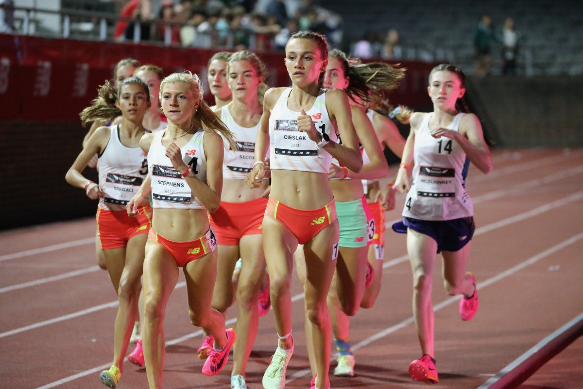 aga_runs's tweet image. @OliviaCieslak finishing her phenomenal sophomore season at NB Nationals with US#1 soph 800m time 2.06.53 . It’s PA #5 ALL TIME! Her PR in 800and mile 4.45 put her as one of the top mid distance runner in the country .🔥 @PennTrackXC @CoachNixonTF @HPrideAthletics @FordsTrackXC