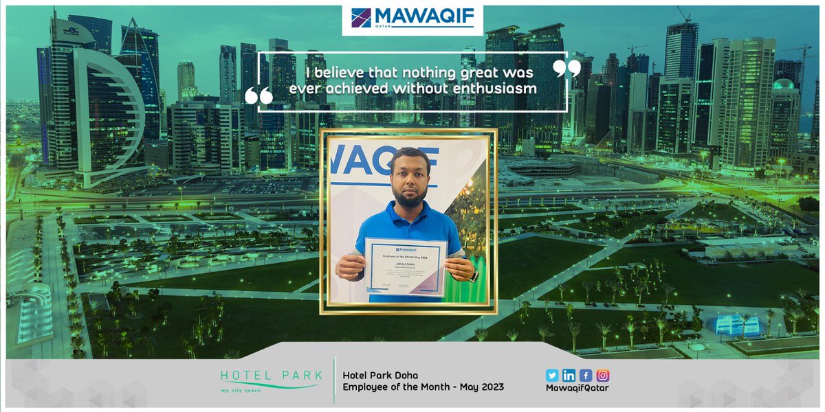 Congratulations Mr. Jahirul Islam, thank you for setting such a fantastic example! Keep up your good work! 👍📜😍🏆

#employeeofthemonth #staffwelfare #parking #carparking #fm #CustomerService #event #hp #levelup