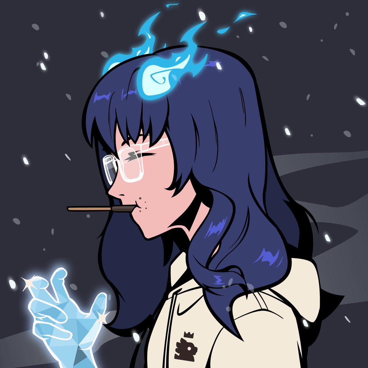 Just customize my first <a href="/dreamzukinft/">Dreamzuki 夢豆</a> into this Ice Demon Lady!! Thanks <a href="/bonzenitsuki/">Zen ⛩️⚡</a> for making this possible, amazing hub on the website! #DreamZuki