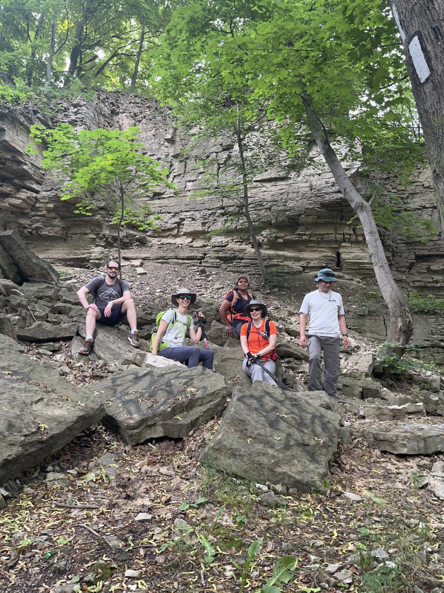 The first weekend of the Iroquoia E2E in 6 is in the books!  The group hiked from Grimsby to Chedoke Golf Club.  Congrats to  Adrienne, Laura, Matt, Roopa, and Freddy. You are off to a great start!  #hiking #iroquoia #brucetrail #grimsby #hamont