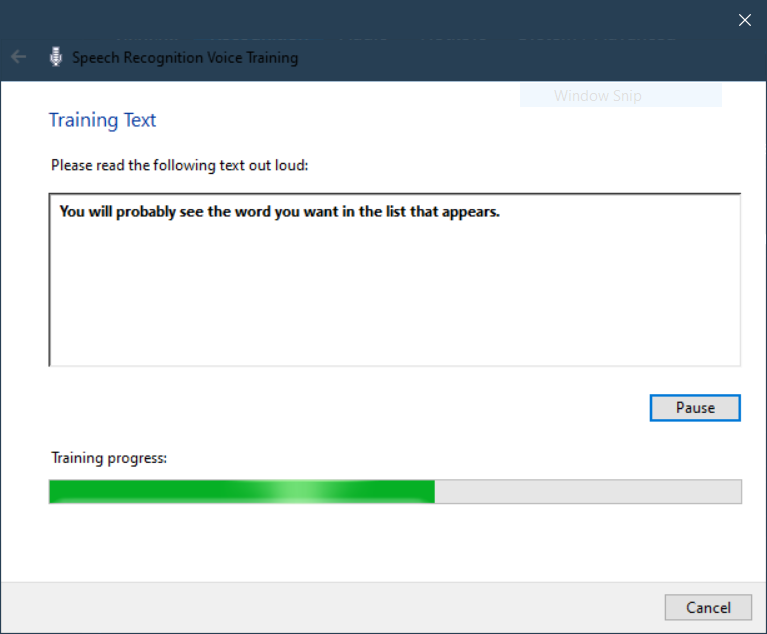 IMN0TSOGOOD's tweet photo. @MSFTEnable @MicrosoftHelps @Windows Why is the font so small in the accessibility speech training? I use voice commands to help me use the computer because I am low vision. It seems to me like a bit of an oversite. I can't seem to find a way to make the text any bigger https://t.co/un244h1JP4