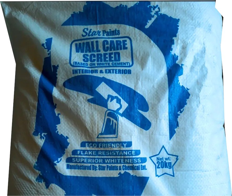 Wall Care Screed products by Star Paints makes your painting Stand Out and keeps your walls clean.

+234 703 123 2781 or call 09087399376