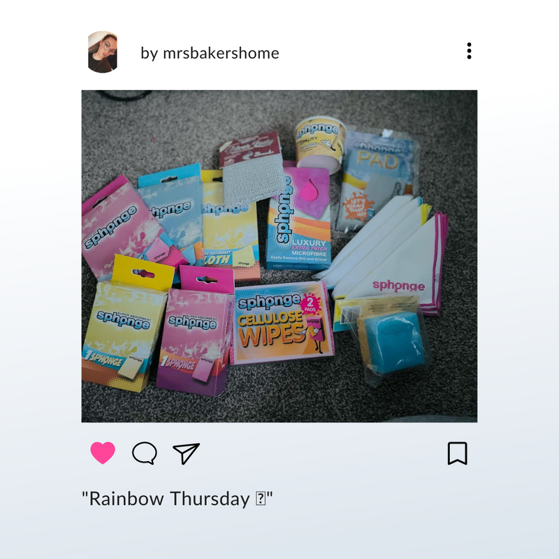 🌈 We love the creativity in this pic!

😘 Thank you @mrsbakershome !

#SPh2ONGE #CleaningSupplies #Cleaning #CleaningCloth