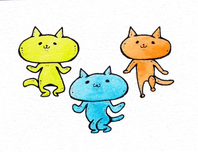 #これを見た人はスリーショットを貼れ  めっちゃ前の絵