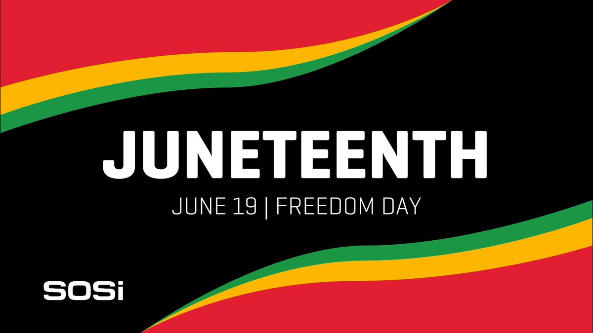 Happy Juneteenth! At SOSi, we embrace #diversity and value each team member's unique perspectives, experiences, and contributions, and strive to create an environment where everyone feels respected, empowered, and heard.

#WeAreSOSi