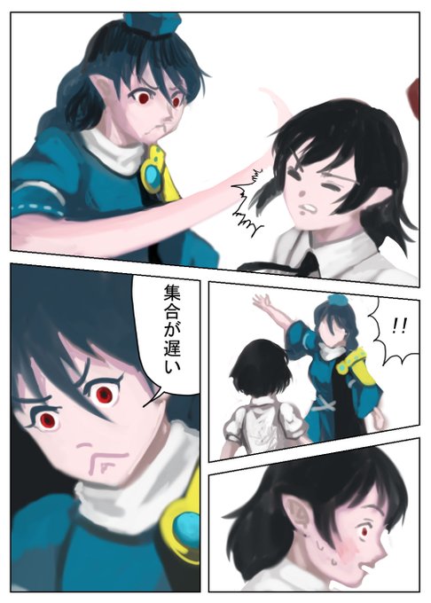 #深夜の真剣お絵描き60分一本勝負 お題箱より 「パァン! 判断が遅い」 時間掛かりそうなので、途中版を。