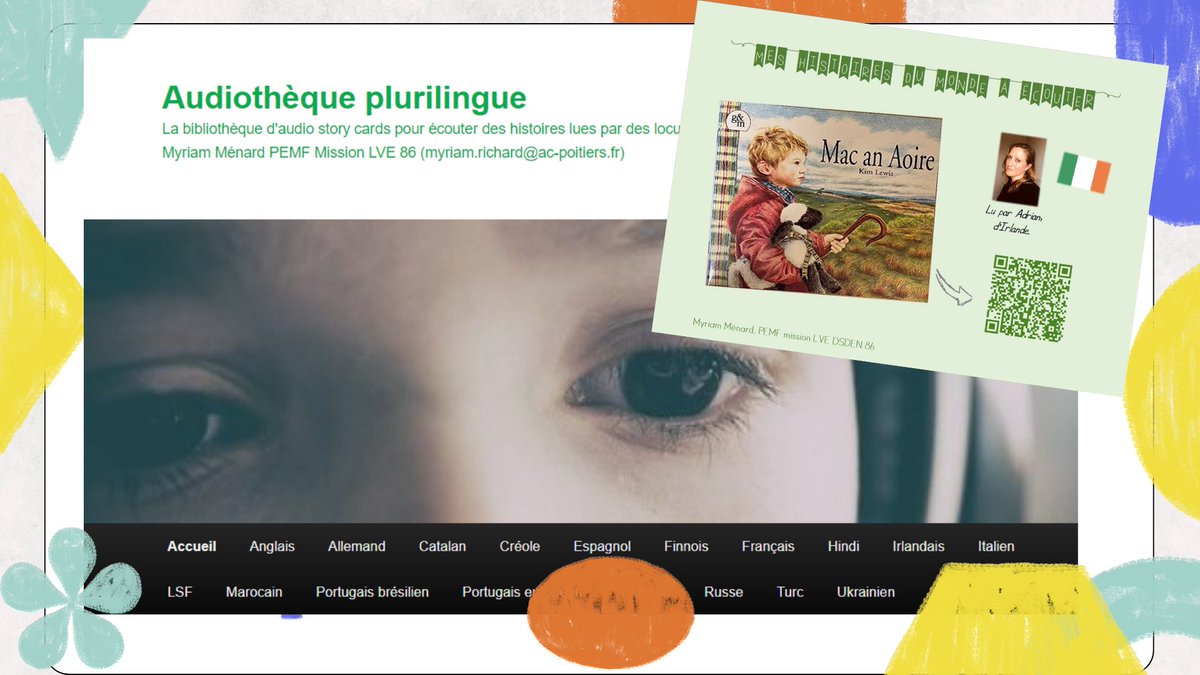 Ecoute d'albums plurilingues avec les Audio Story Cards - Pédagogie -  Direction des services départementaux de l'éducation nationale de la Vienne  - Pédagogie - Académie de Poitiers