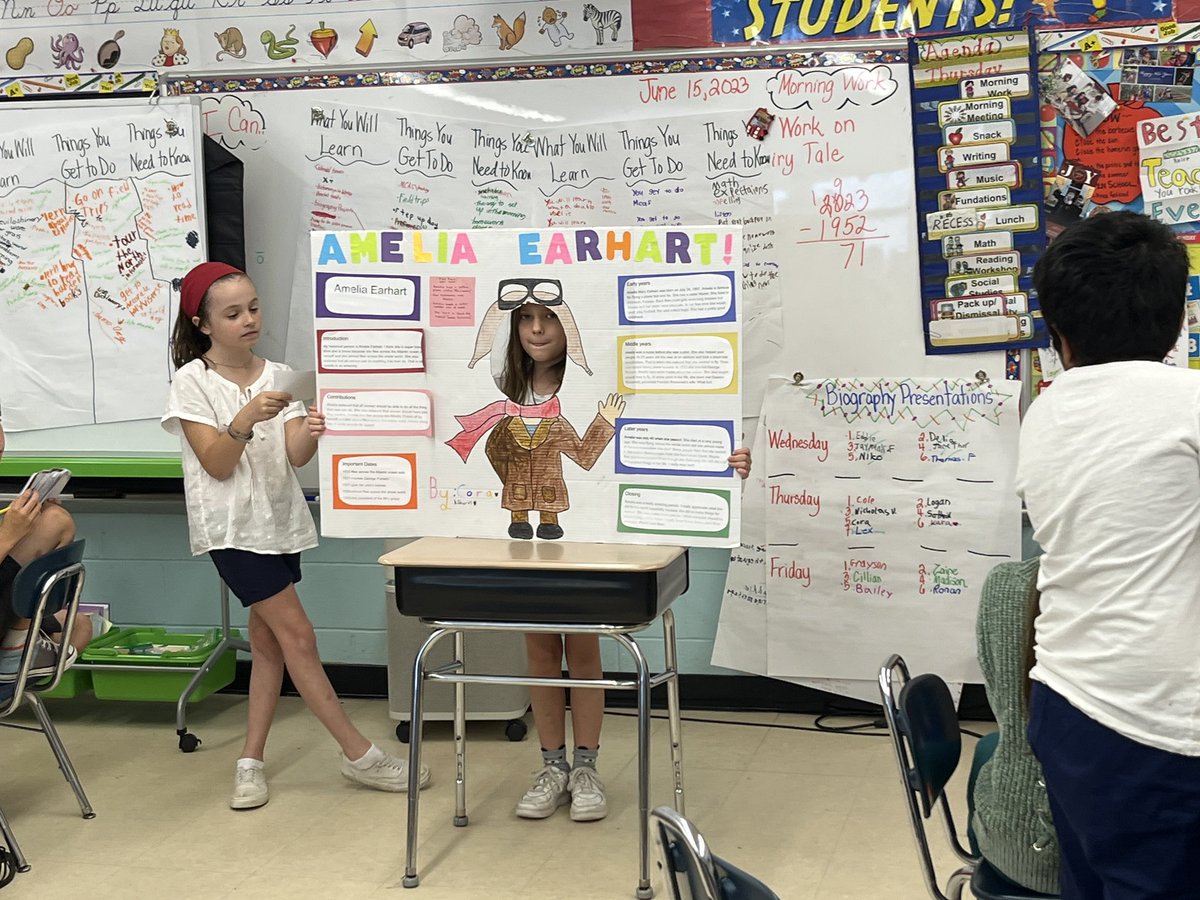sheehan_kerry's tweet photo. Last week of 3rd grade… very busy! Famous Faces Presentations, Book Buddies, and Kindergarten Clap Out. #WTAspirit #WPSspirit https://t.co/gBRAnhRJ47
