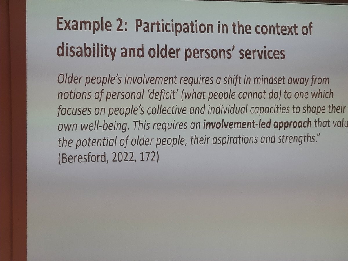 Participation in the context of disability and older persons' services #INORP