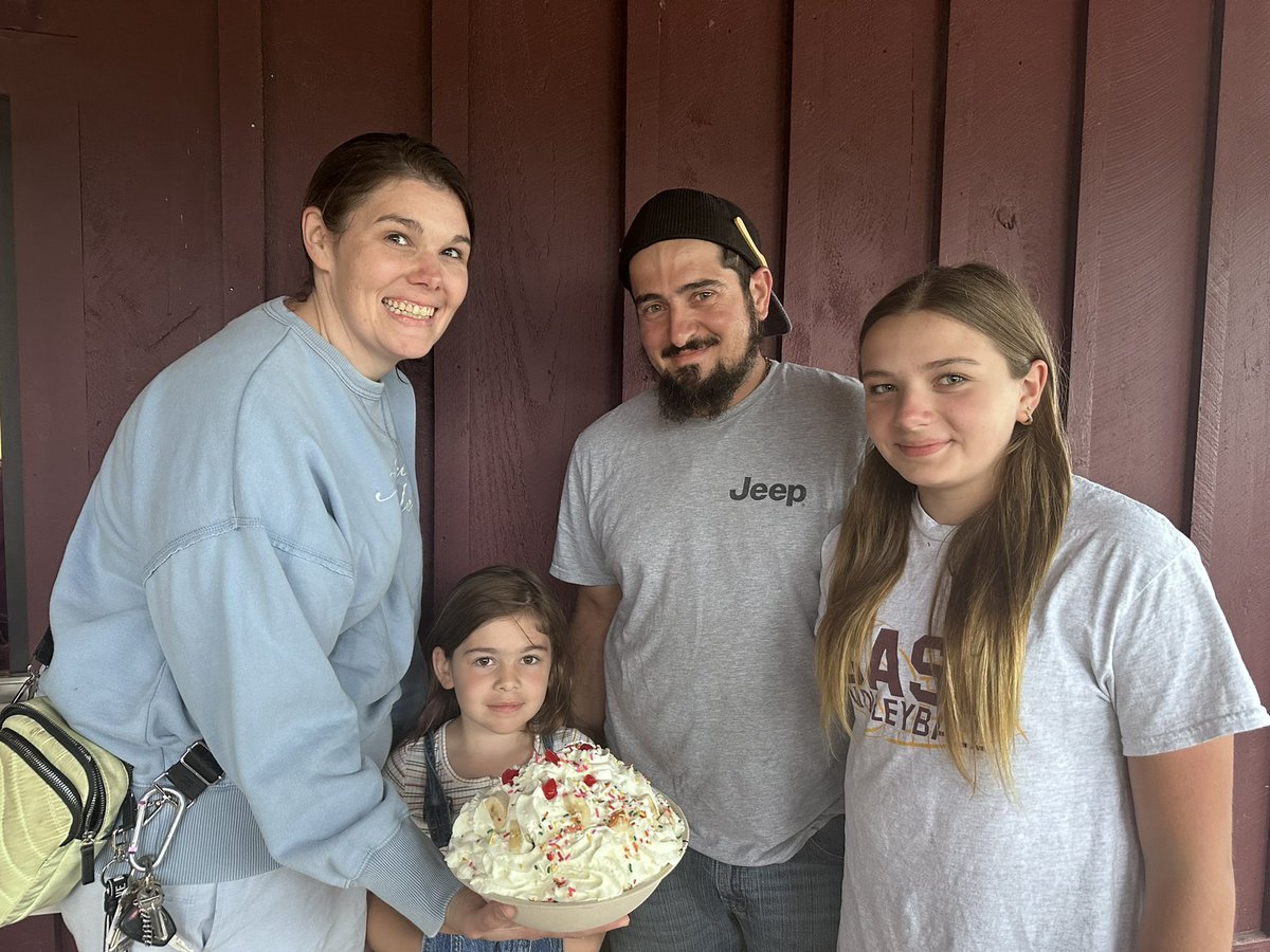 theicecreambarn's tweet photo. Hope everyone had a sweet Father’s Day! ❤️❤️❤️❤️ #TheBaker #MegaSundae #ADadFavorite 😎 https://t.co/fHk75ugZrH