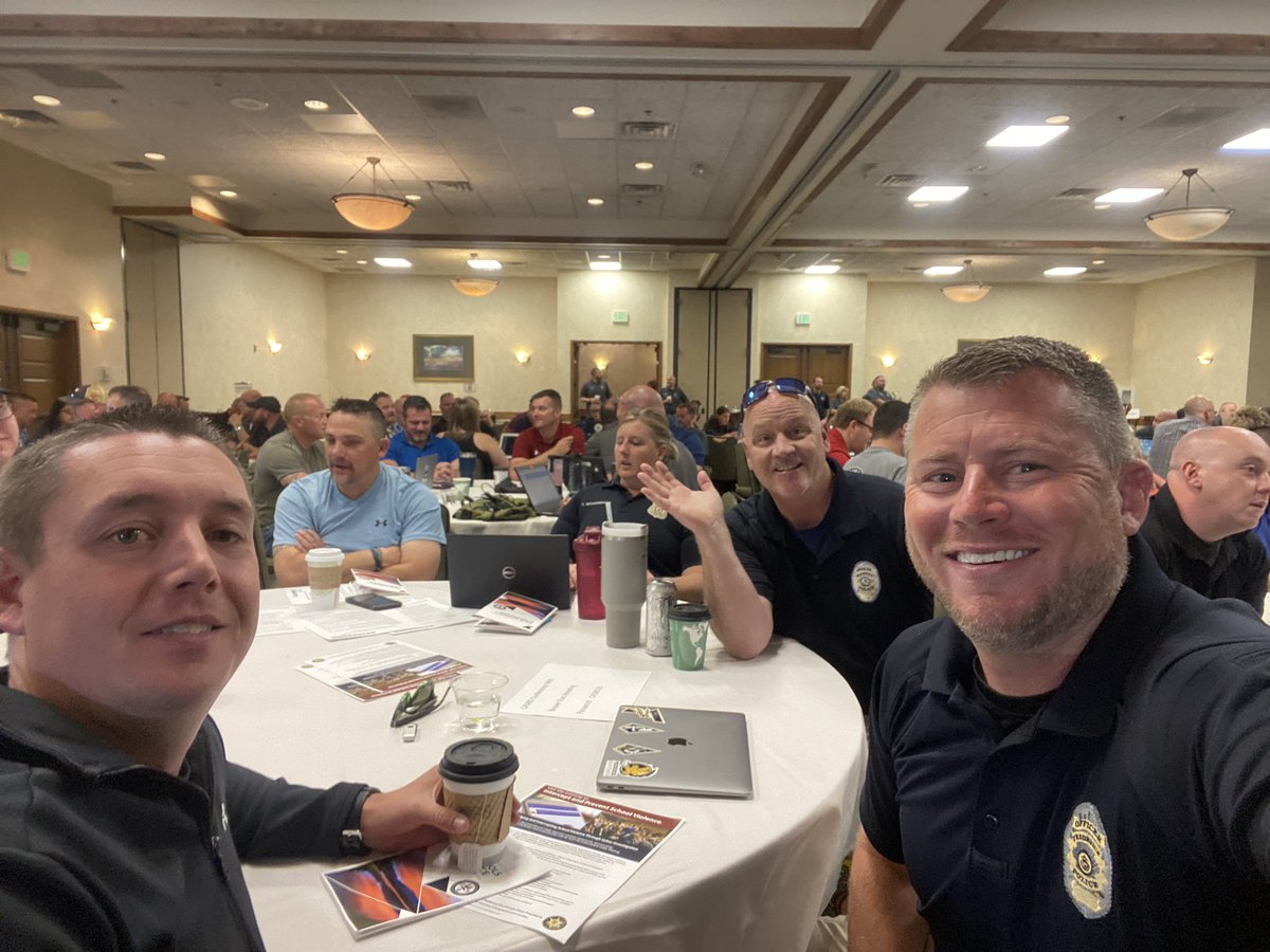 SROFairbanks's tweet photo. Your @TownofFrederick SRO’s are taking the 2023 school safety conference by #StVrainStorm. @Frederick_HS @ThunderValleyK8 https://t.co/eoacMIibWY