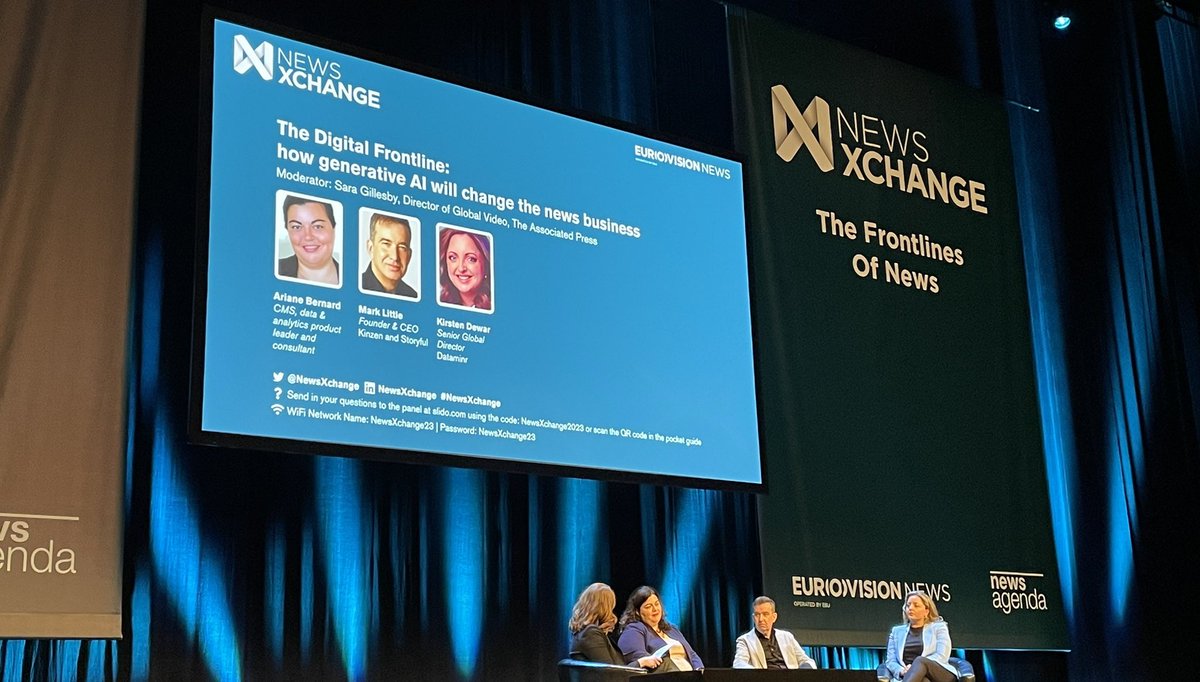 itz_aliya's tweet photo. “If you’re not scared you’re not paying attention. If you’re not excited then you have no imagination” - @marklittlenews on AI #NewsXchange https://t.co/LiY1W7L63f