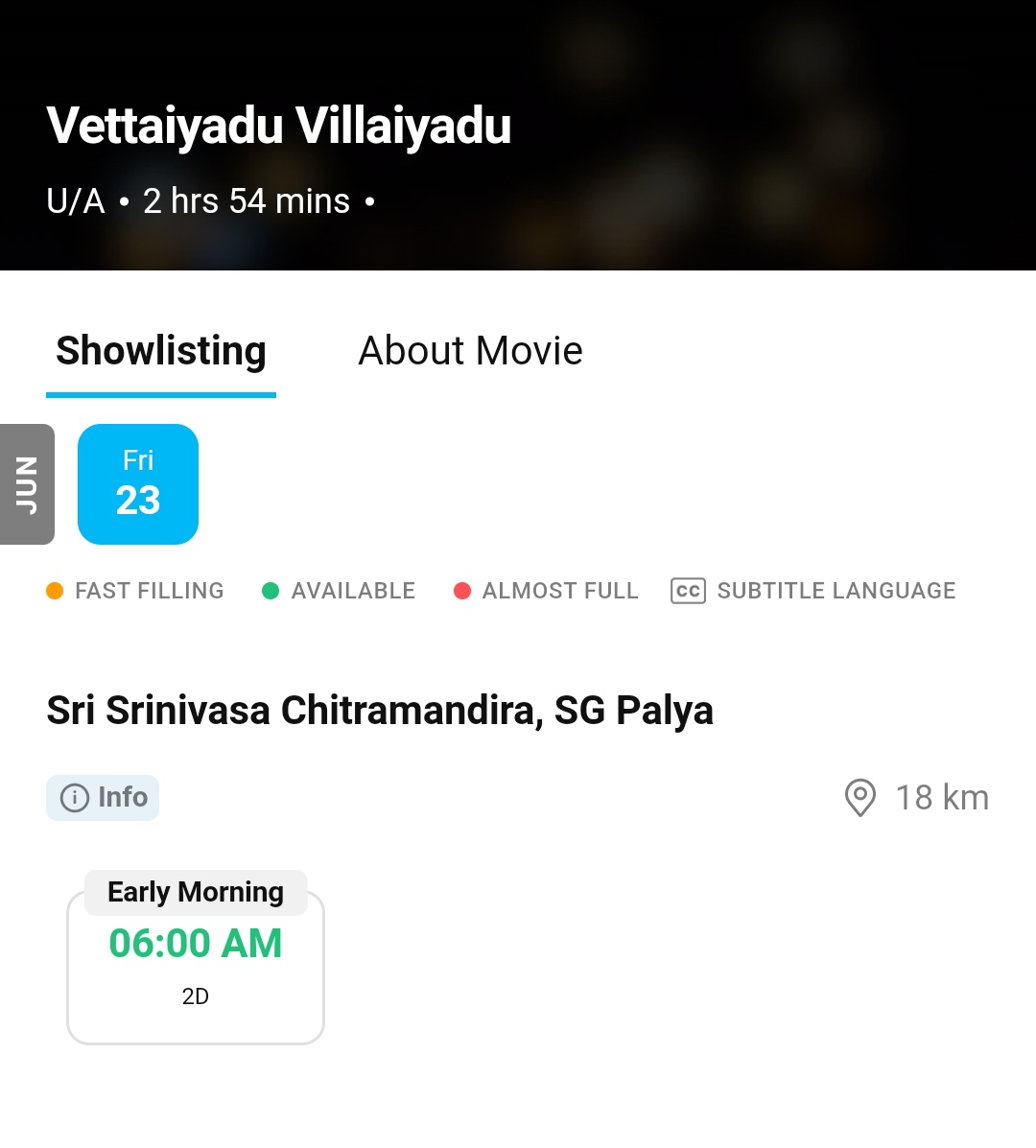 #VettaiyaaduVilaiyaadu Bengaluru
Bookings opened in PayTM & BMS

#KamalHaasan #GVM #Indian2
#HarrisJayaraj #Gauthammenon