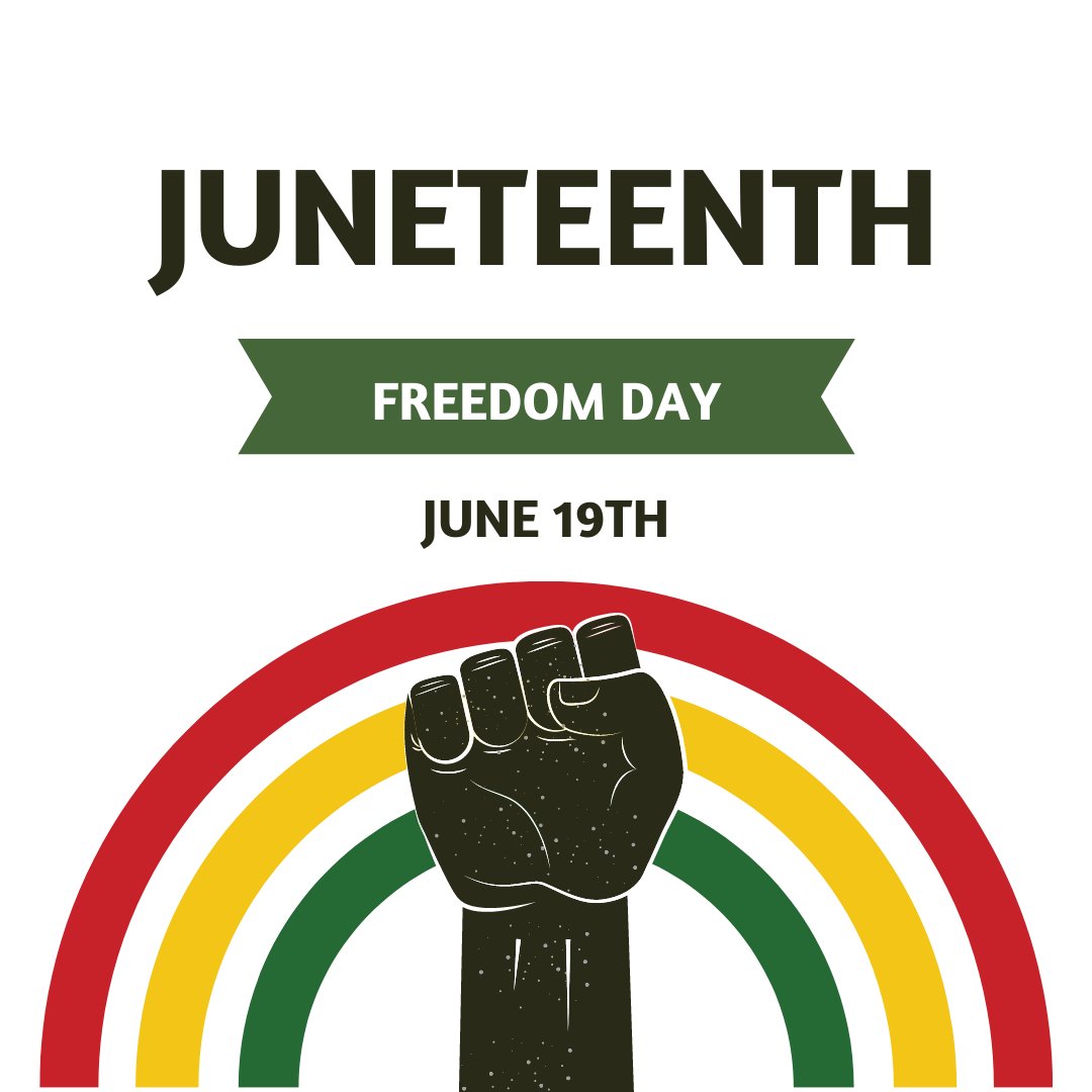 Happy Juneteenth! This holiday honors the end of slavery in the United States. We want to share a quote by Dr. Jennifer Hutton <a href="/drjpop/">John Pop</a>: "Who and what are you honoring? Why is commemorating Juneteenth important? Who and what should you be centering?"

#Juneteenth