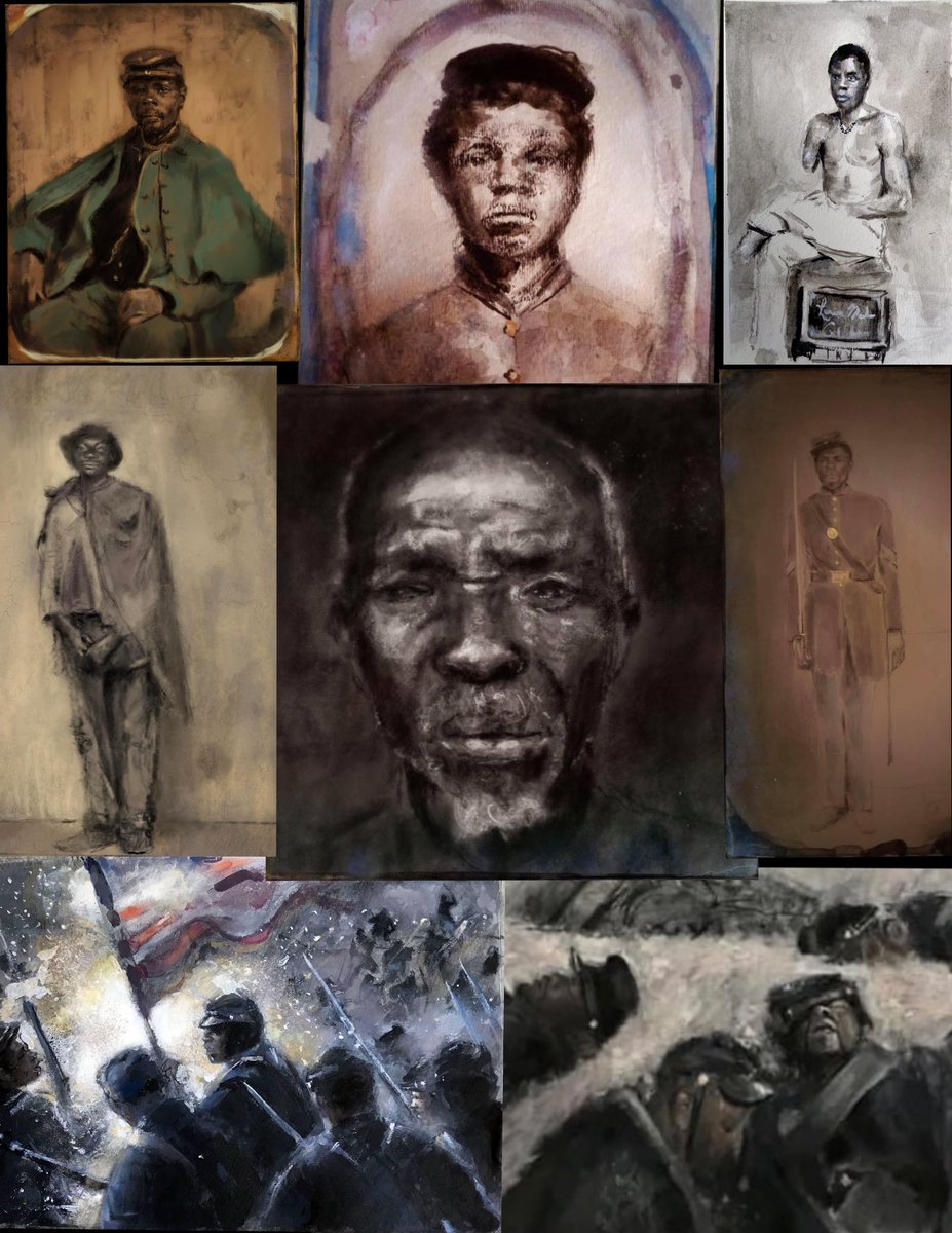 Marcnelsonart's tweet image. Sketches. 
Let Freedom Ring. We still have so much work to do. 
#Juneteenth2023 
@NMAAHC @splcenter @NAACP