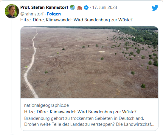 fridays_freedom's tweet image. #Rahmstorf vom staatlich alimentierten #PIK streift jetzt auch die letzten Überreste wissenschaftlicher Seriosität ab!
#Wüste #KGE