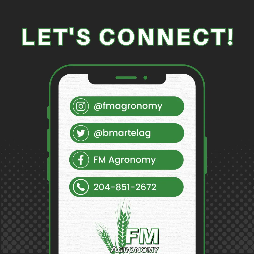 Whichever platform you like to use, be sure to give us a follow! 
 
Looking forward to sharing tips, tricks, specials, and thoughts from the field! 🌱 

#letsconnect #agworld #agtwitter #agronomy