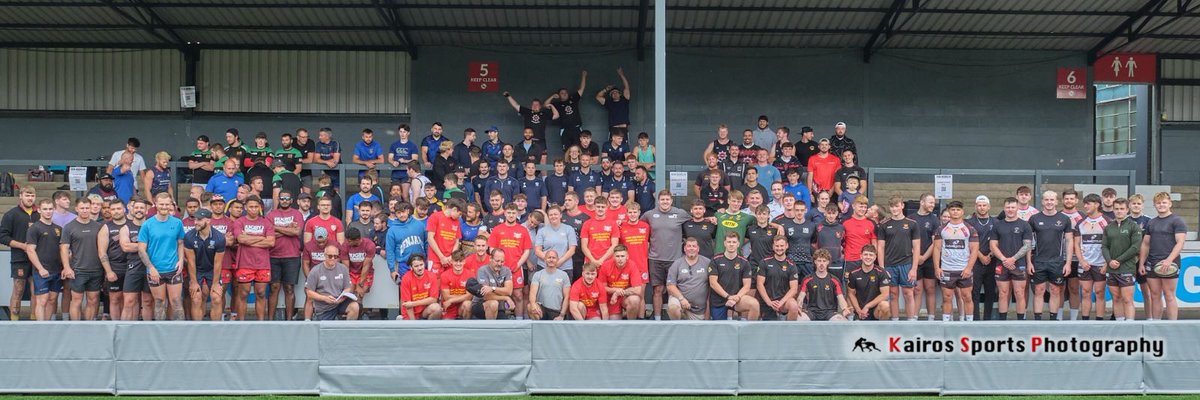 We had a fantastic time at the Rugby 7's Festival as part of @Ben_J_Morgan8 Testimonial Year on Saturday! There was food, entertainment and team t-shirts! 🎉👕 Our very own Nick was pleased to be on the committee. Can you spot him in this photo? 🧐 #SpotNick #GloucesterRugby