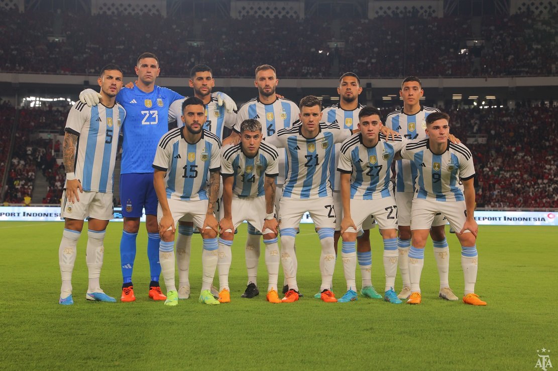 idextratime's tweet photo. Terima kasih Argentina sudah mau sparing lawan tim peringkat 149 FIFA 🫡🇦🇷👏 https://t.co/TSr7BTHF54