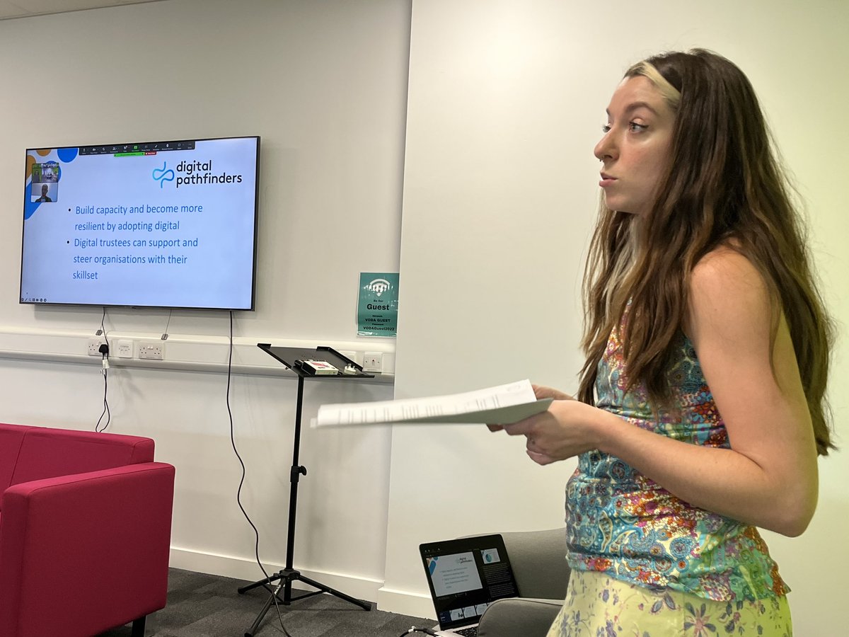 TechforGoodNE's tweet image. Our #DigitalTrustees event is underway with Georgia from @VONNENews providing insights into the #VCSE sector in the North East as part of the #TechNExt Festival. @TechNExt_UK
