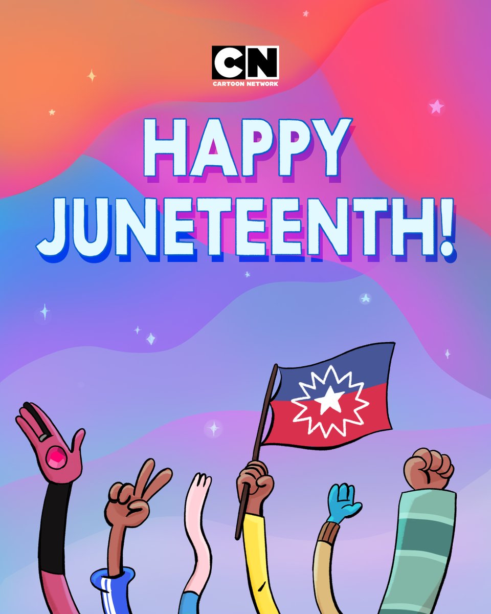 Today we commemorate Black American ancestors' struggle for freedom, and honor their dignity and resiliency.

#Juneteenth #Juneteenth2023 #JubileeDay #EmancipationDay #FreedomDay #cartoonnetwork #blackhistory #supportblackbusinesses #ShareBlackStories #BlackJoy