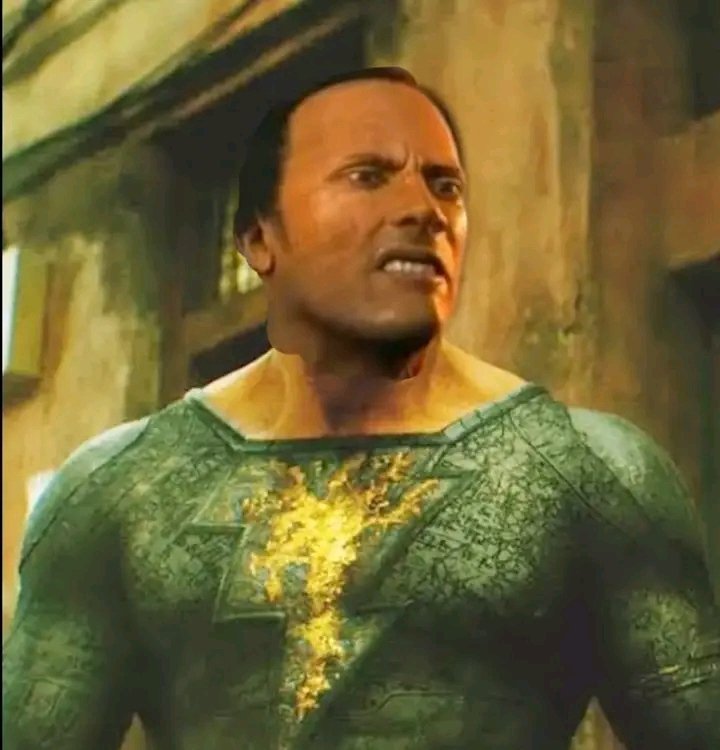 Black Adam as viewed in the perspective of The Flash