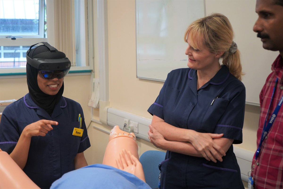 Our #MidwifeTutors & TEL team have been #working on ways to bring new #innovations into obstetric teaching

Today both teams have had a chance to experience some cutting edge technology that could #enhance #education for our #students