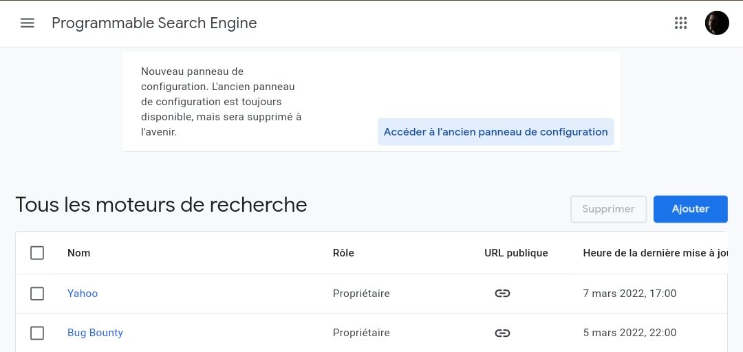 HusseiN98D's tweet photo. Here is a little hack I've been using. Google custom search engine where I entered all bug bounty program domains I'm invited to. This allows me to mass-dork on all the scopes everyday and look for juicy places to dig in. 
#bugbounty #bugbountytip #cybersecurity https://t.co/D9EeexTuuG