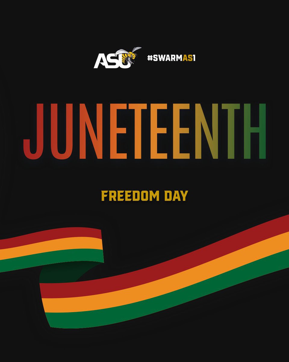 Today, we celebrate Juneteenth, to commemorate the official end of slavery in America. #SWARMAS1