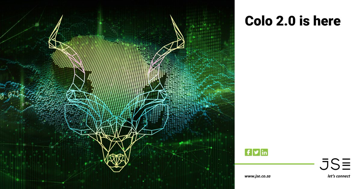 JSE (@jse_group) on Twitter photo Through a new, international tech collaboration, the JSE will soon launch Colo 2.0 – an advanced managed infrastructure as a service (IaaS) solution that will provide JSE clients with cloud-based colocation services.
Read more: jse.co.za/news/news/jse-…
<a href="/BeeksGroup/">Beeks Group</a> Through a new, international tech collaboration, the JSE will soon launch Colo 2.0 – an advanced managed infrastructure as a service (IaaS) solution that will provide JSE clients with cloud-based colocation services.
Read more: jse.co.za/news/news/jse-…
<a href="/BeeksGroup/">Beeks Group</a>