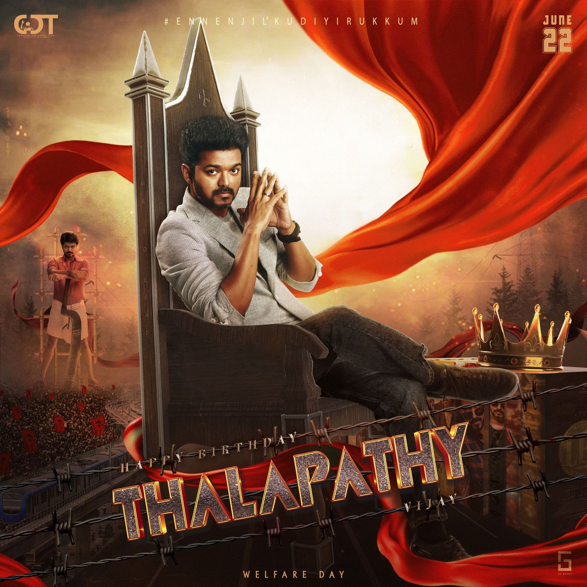 DevsPixels's tweet image. Here is the Special Design For My Thalapathy @Actorvijay 's❤️ Birthday 🙌

#ThalapathyBdayFest #Leo @Team_CDT