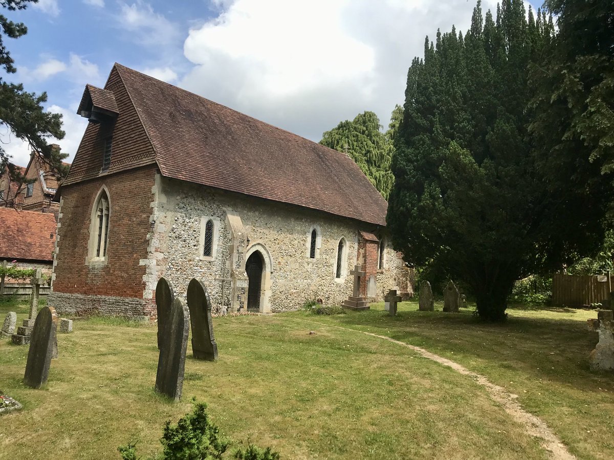 St Lawrence, Seale left natural for wildflowers and St Bartholomews Wanborough Surrey 😊