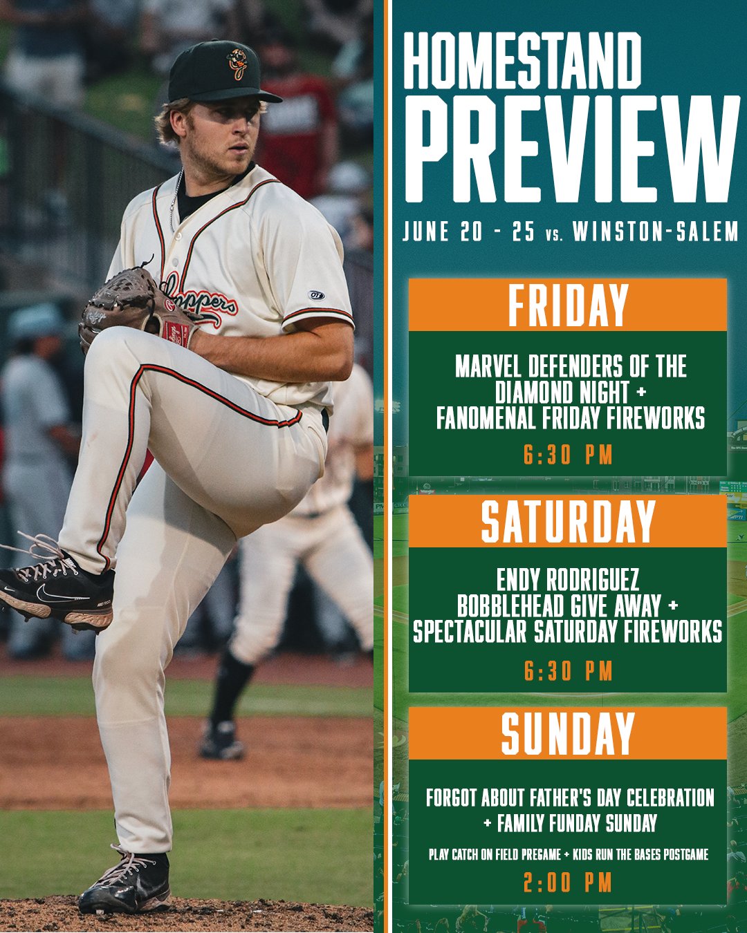 Greensboro on Twitter "What a great day for Hoppers baseball🤩 ⏰ 630 PM 📍 First