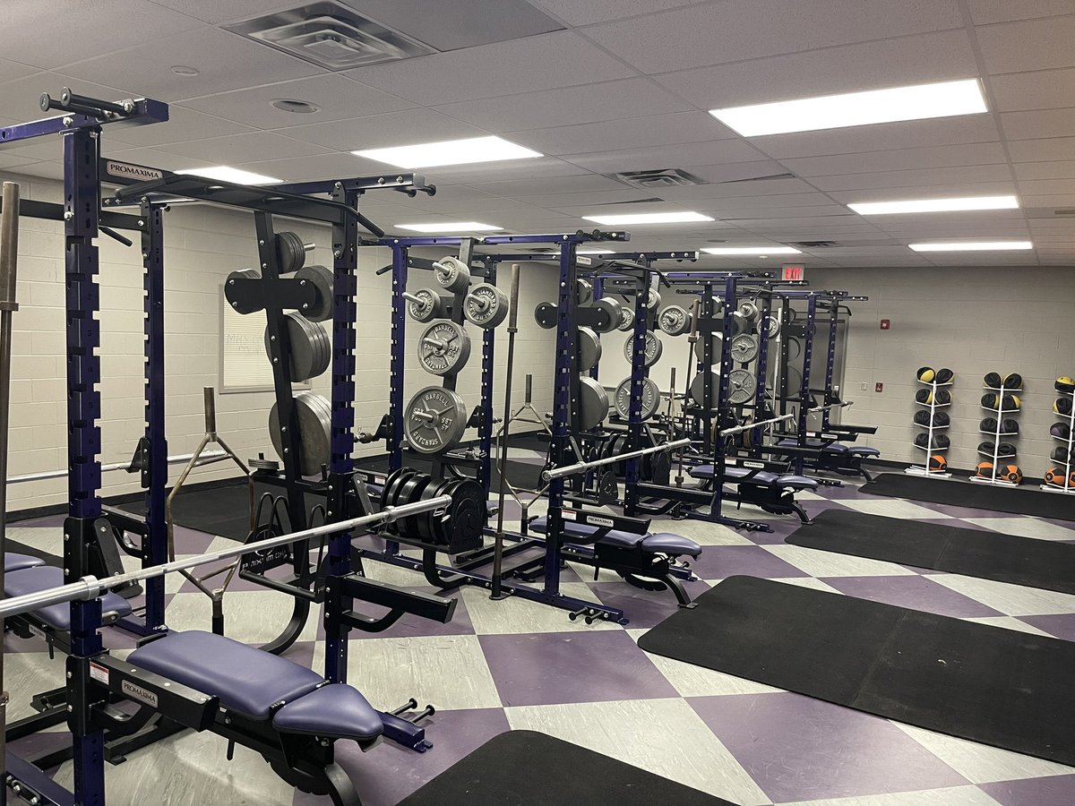 New weight room racks