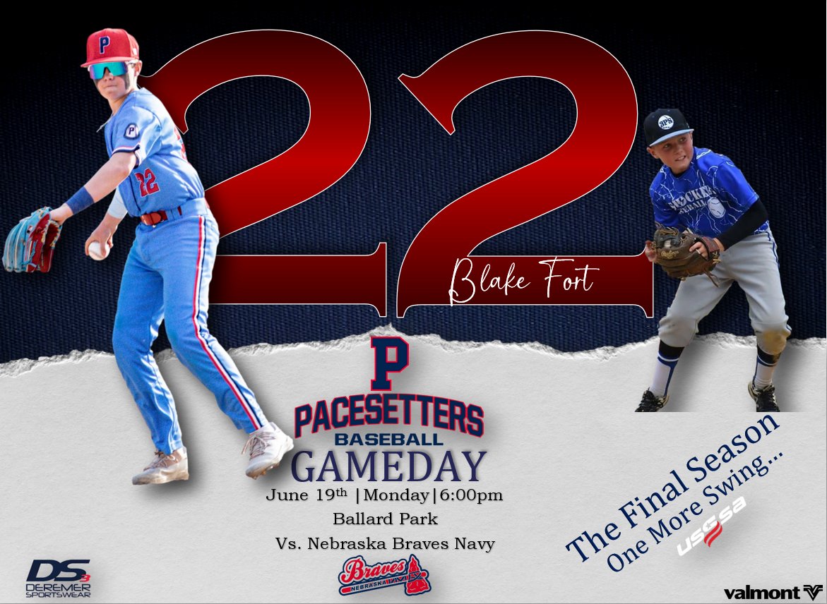 pacesetters2027's tweet image. Game Day! Come support the boys tonight as they take on Nebraska Braves Navy. First pitch at 6:00pm - Ballard Park - Lincoln. If you cannot make it, watch every pitch live on @GCsports #earneverything #pacesetters @PacesettersBB