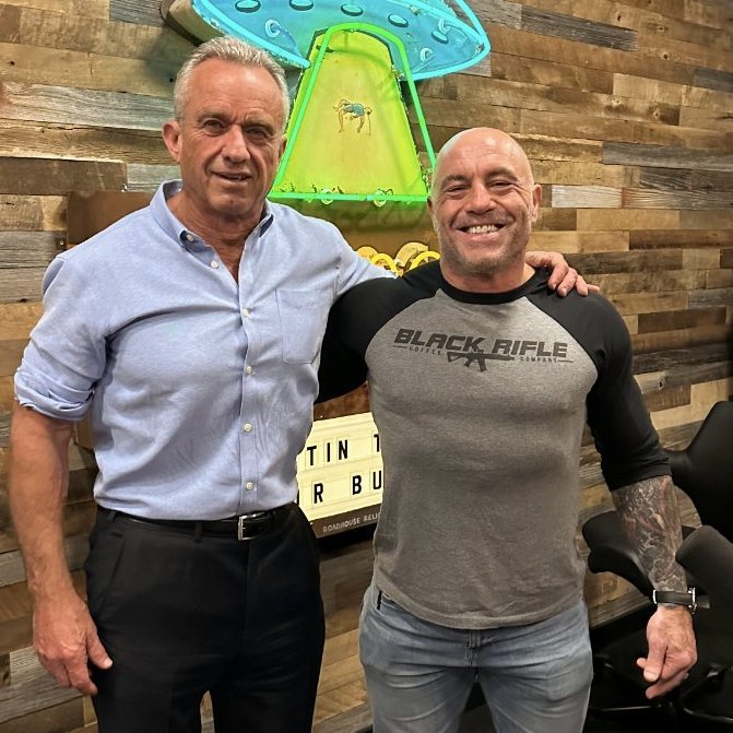 .<a href="/joerogan/">Joe Rogan</a> is 55 years old.
<a href="/RobertKennedyJr/">Robert F. Kennedy Jr</a> is 69 years old.
And they look healthier than most people in their 30s 👇

They are labelled "science-deniers" by obese "experts" 🤡