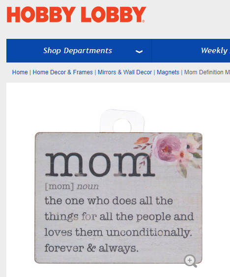 Here is how the "biological definitions only!" crowd define "mom". Just sayin'.