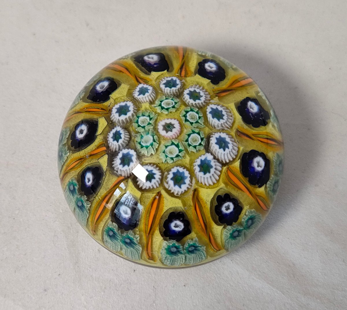 Excited to share the latest addition to my #etsy shop: Vintage Collectable Strathearn(?) Millefiori Glass Paperweight etsy.me/46exl0G #strathearnglass #glasspaperweight #scottishglass #collectableglass #glass #silverdragonfinds