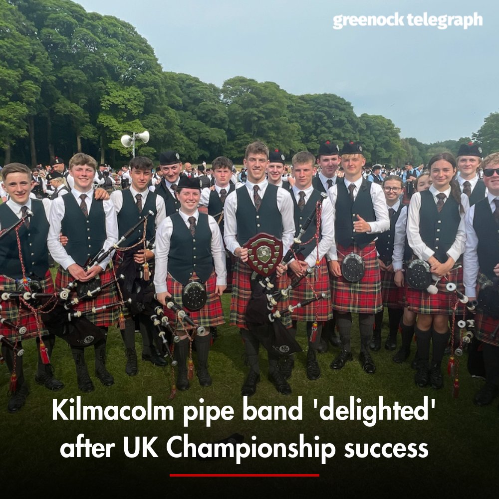greenocktele's tweet image. Young pipers and drummers from @StColPipeBand recently travelled to Northern Ireland to compete in their first major of the year - bringing home second place 👏

🎶 Full story: bit.ly/3PgyVch