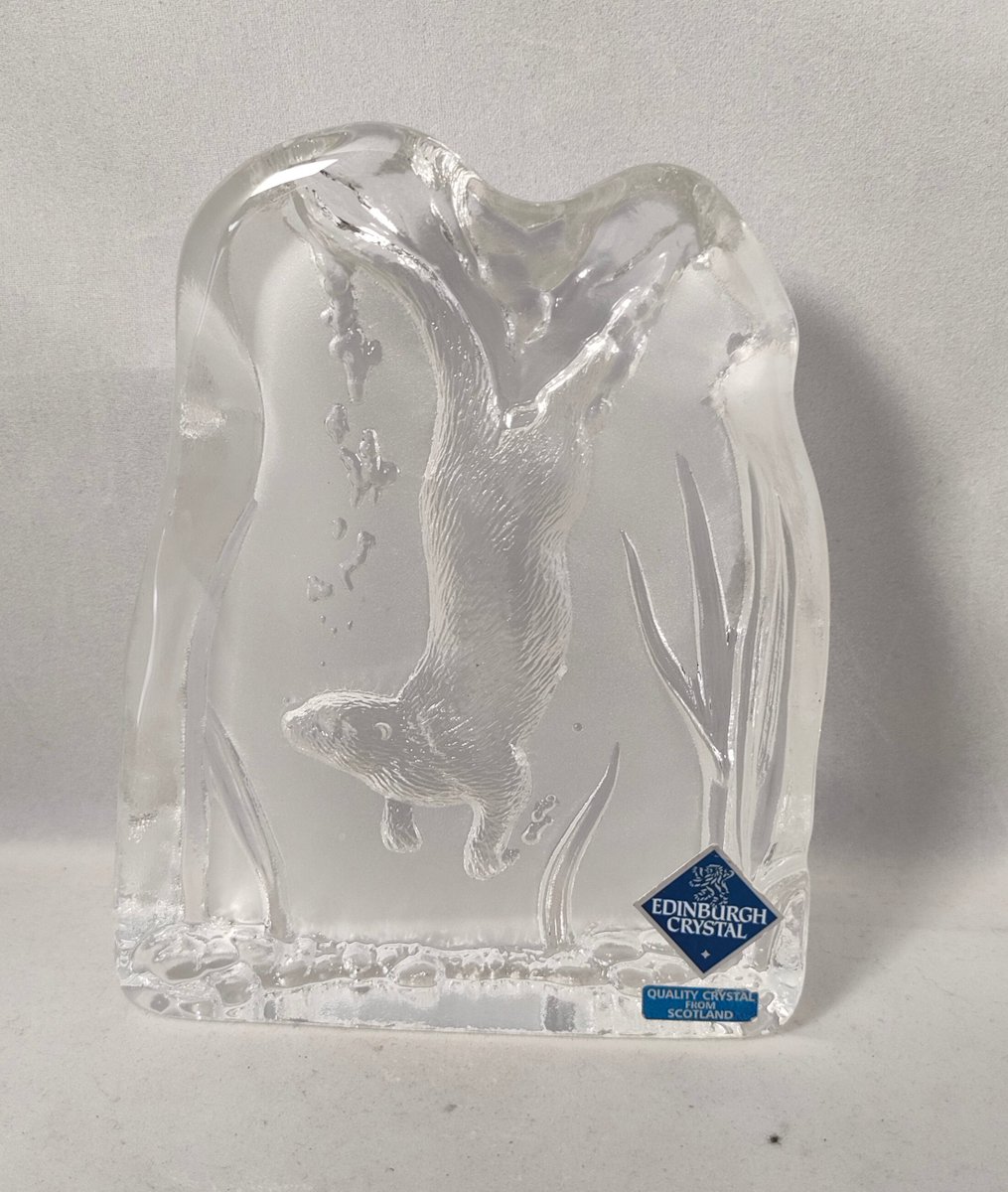 Excited to share the latest addition to my #etsy shop: Edinburgh Crystal Intaglio Glass Paperweight - Diving Beaver etsy.me/3Pe97NU #edinburghcrystal #intaglioglass #glassbeaver #collectableglass #glass #silverdragonfinds